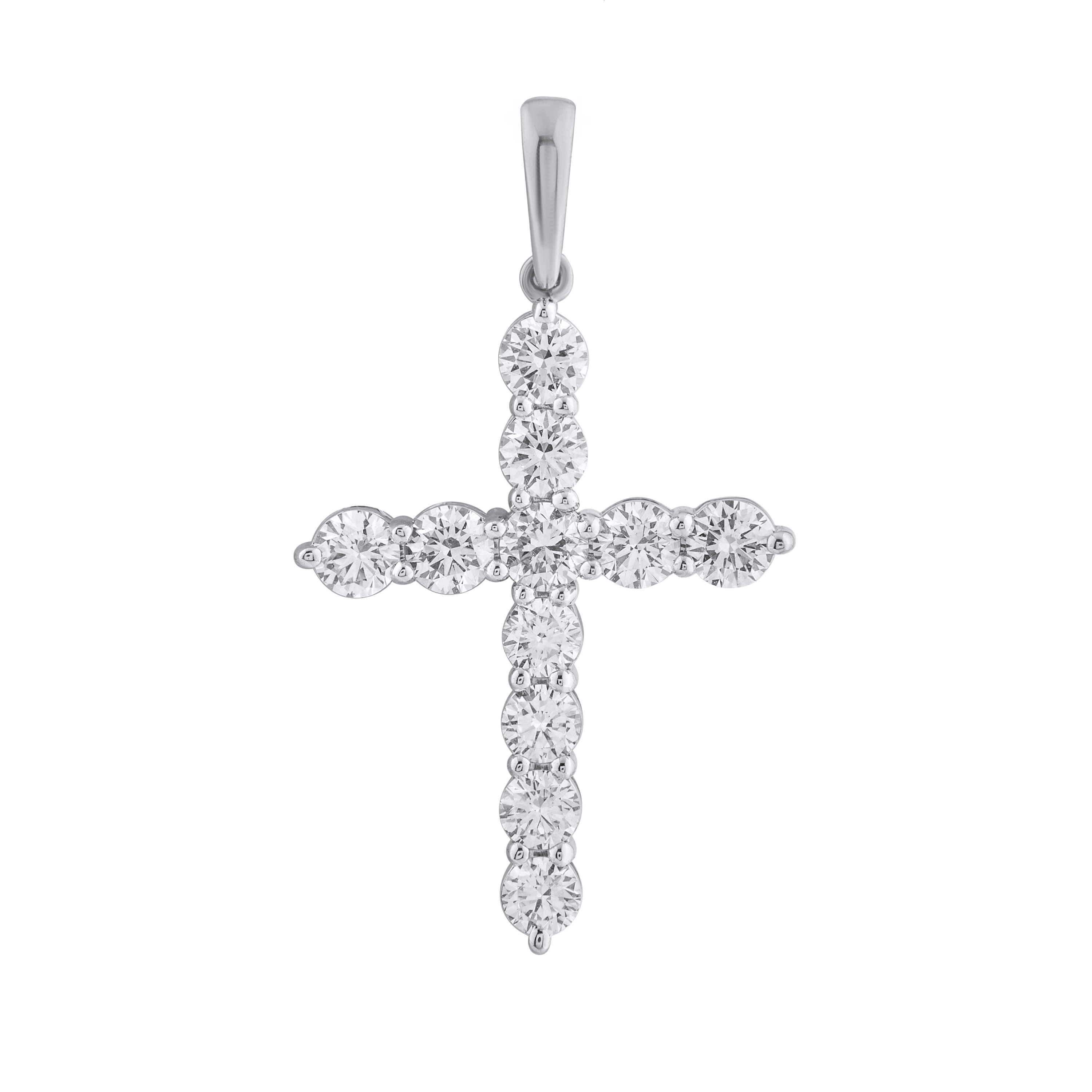 Paveikslėlis Balto aukso kryželis su LAB deimantais