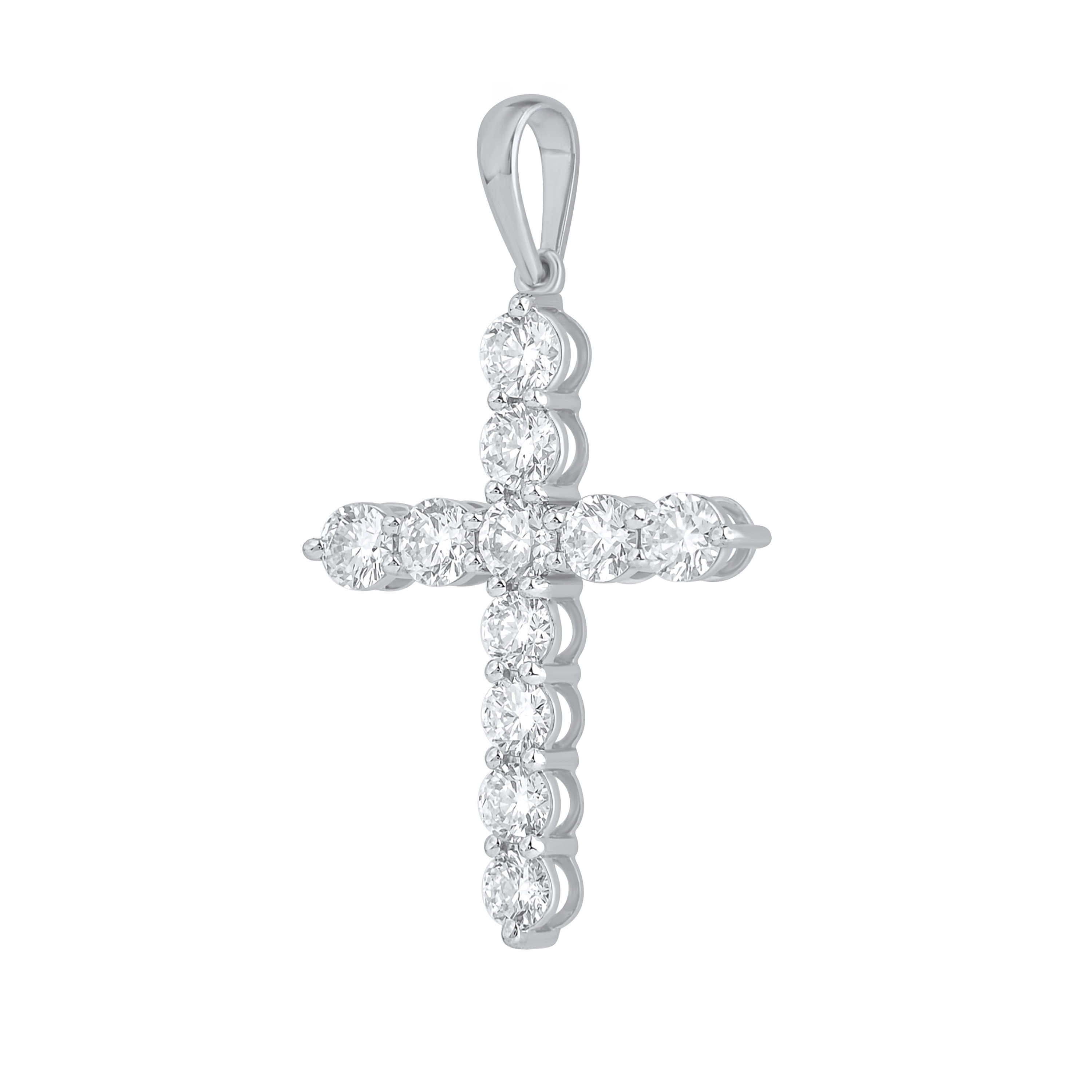 Paveikslėlis Balto aukso kryželis su LAB deimantais