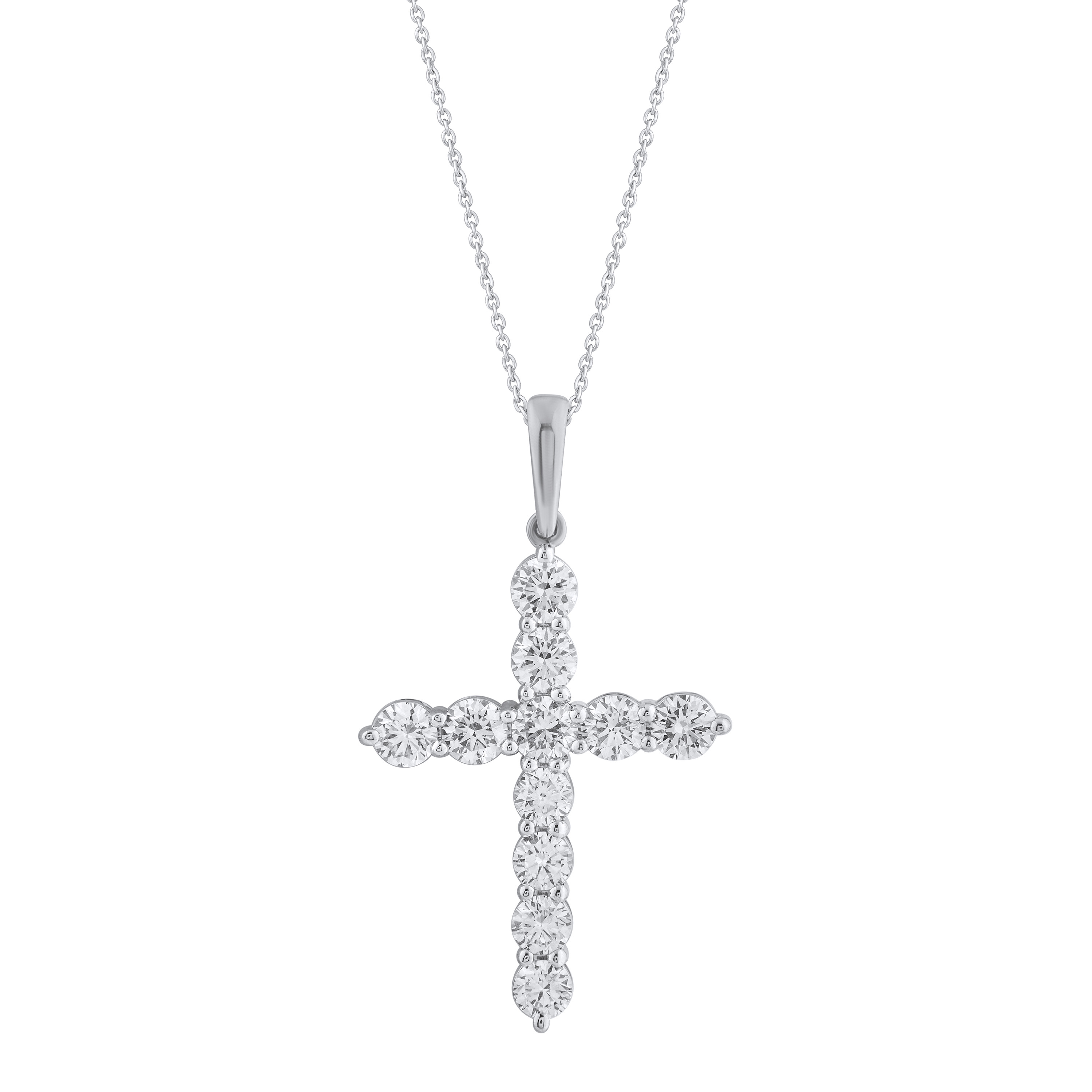 Paveikslėlis Balto aukso kryželis su LAB deimantais