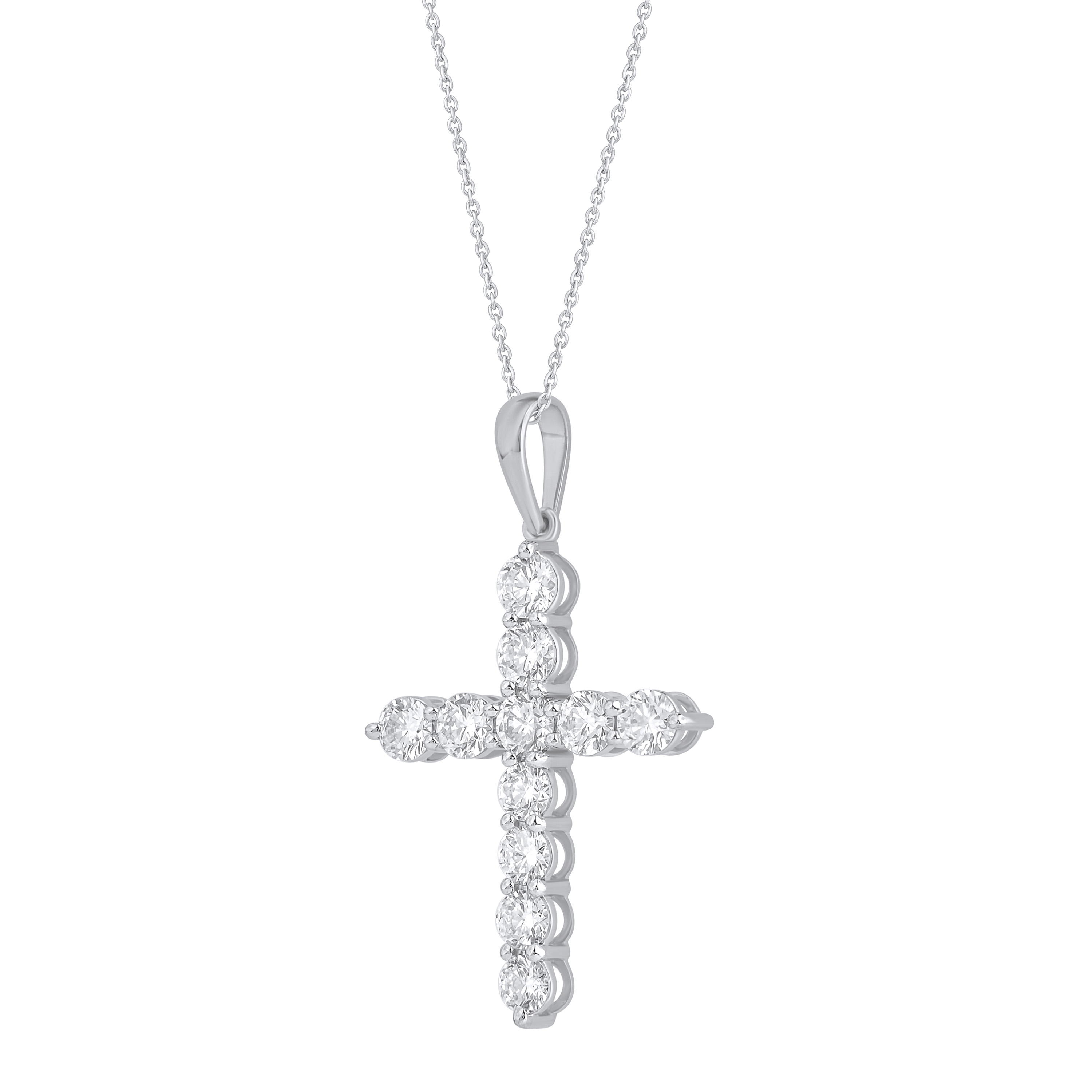 Paveikslėlis Balto aukso kryželis su LAB deimantais