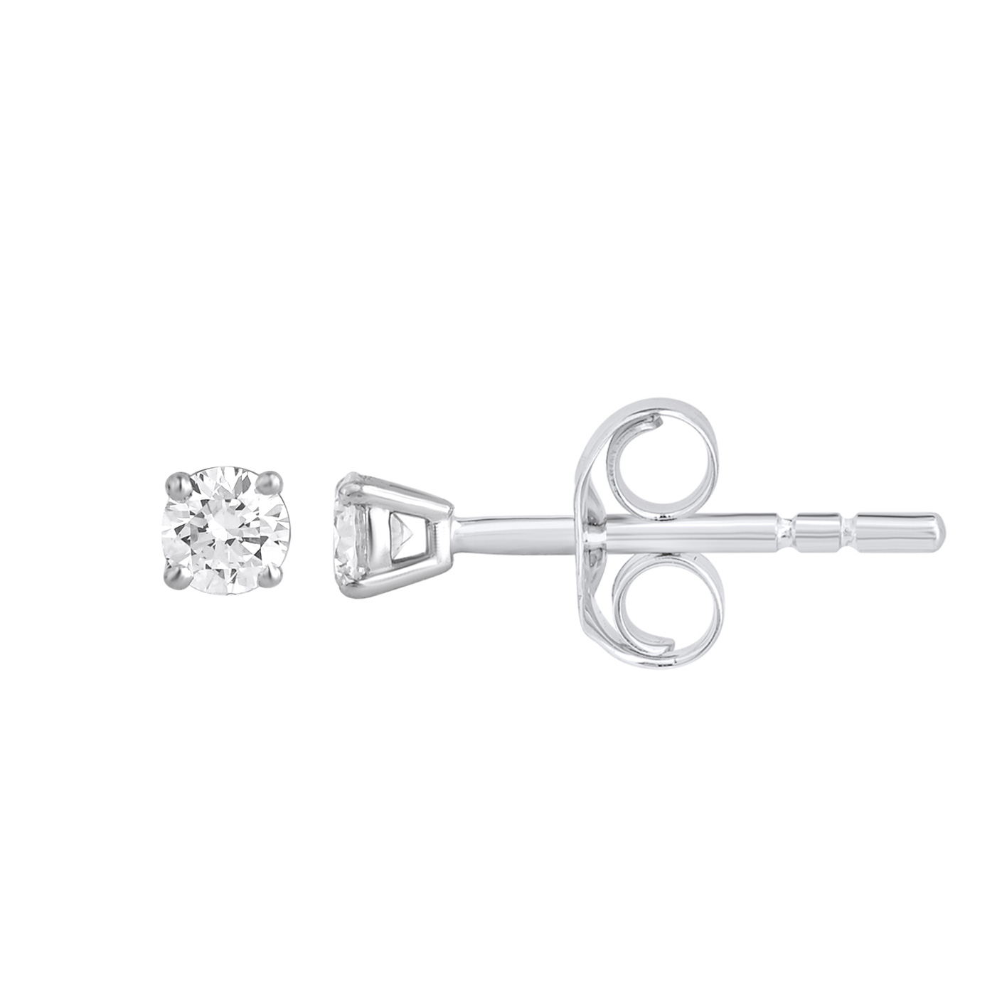 Изображение Серьги из белого золота с LAB бриллиантами