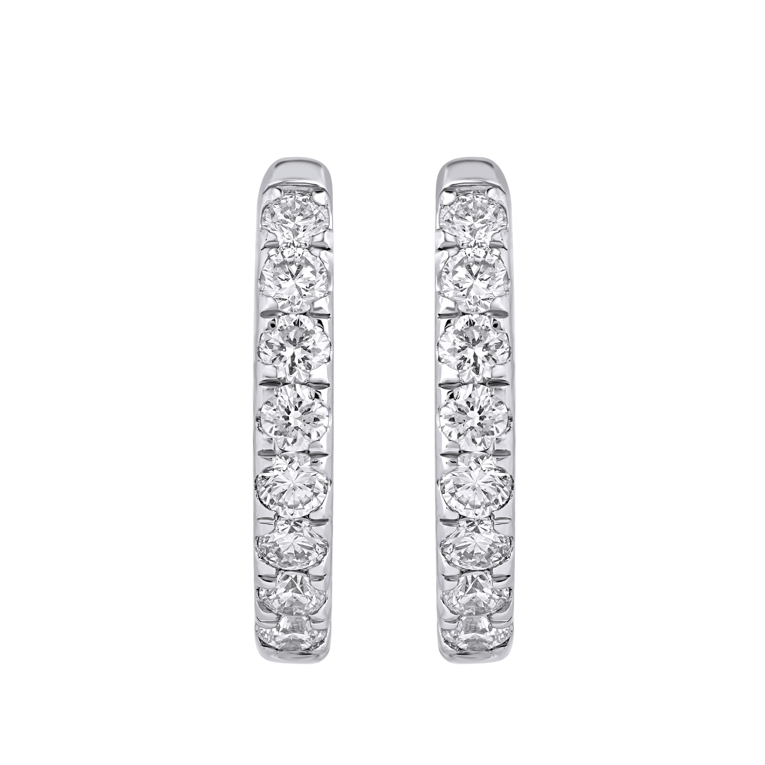 Изображение Серьги из белого золота с LAB бриллиантами