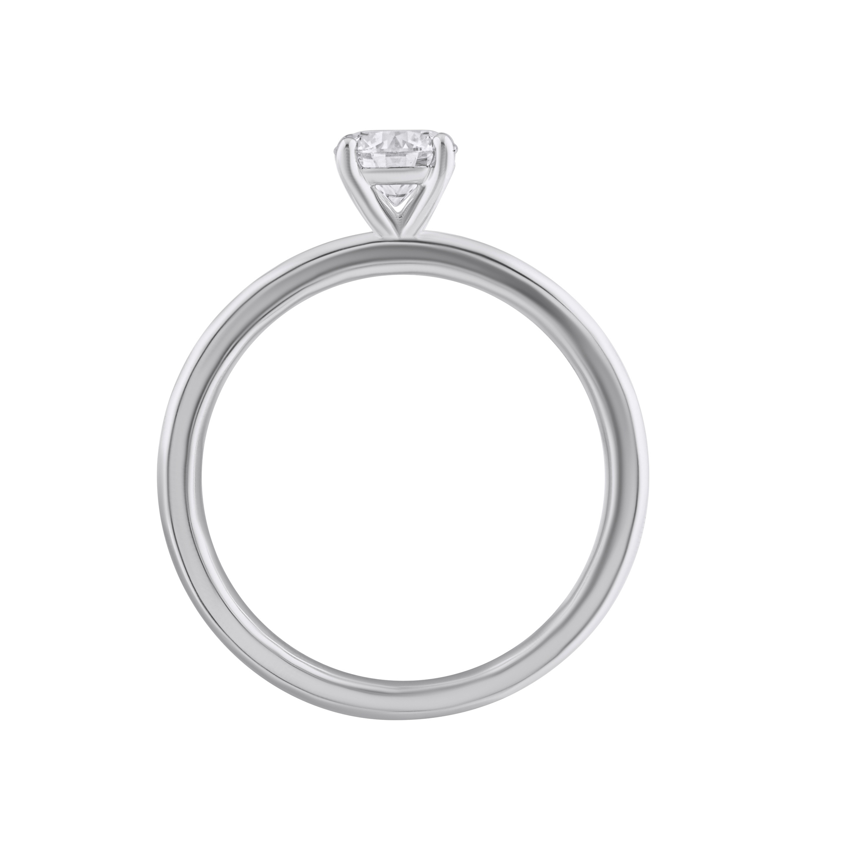 Paveikslėlis Balto aukso žiedas su briliantu