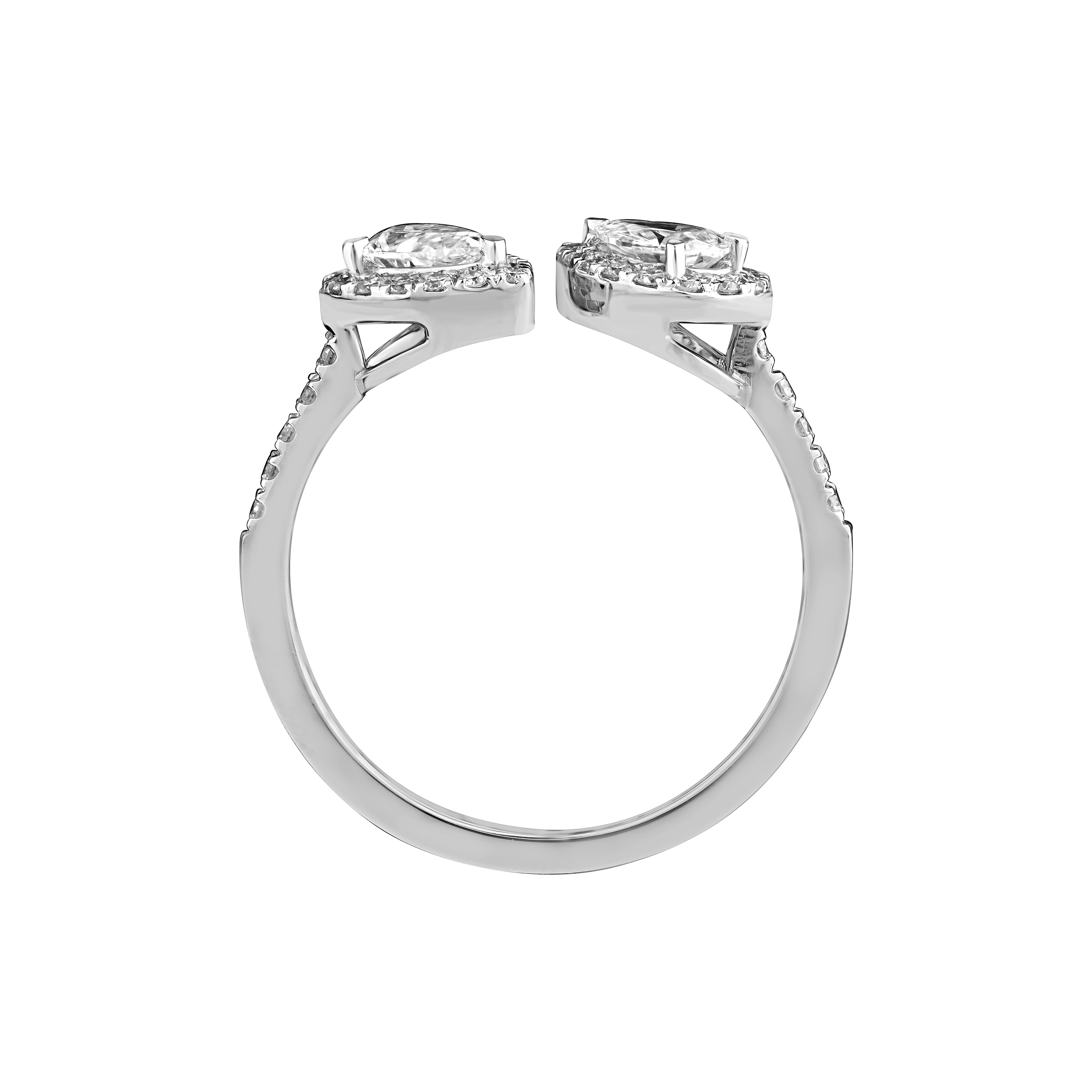 Paveikslėlis Balto aukso žiedas su briliantais