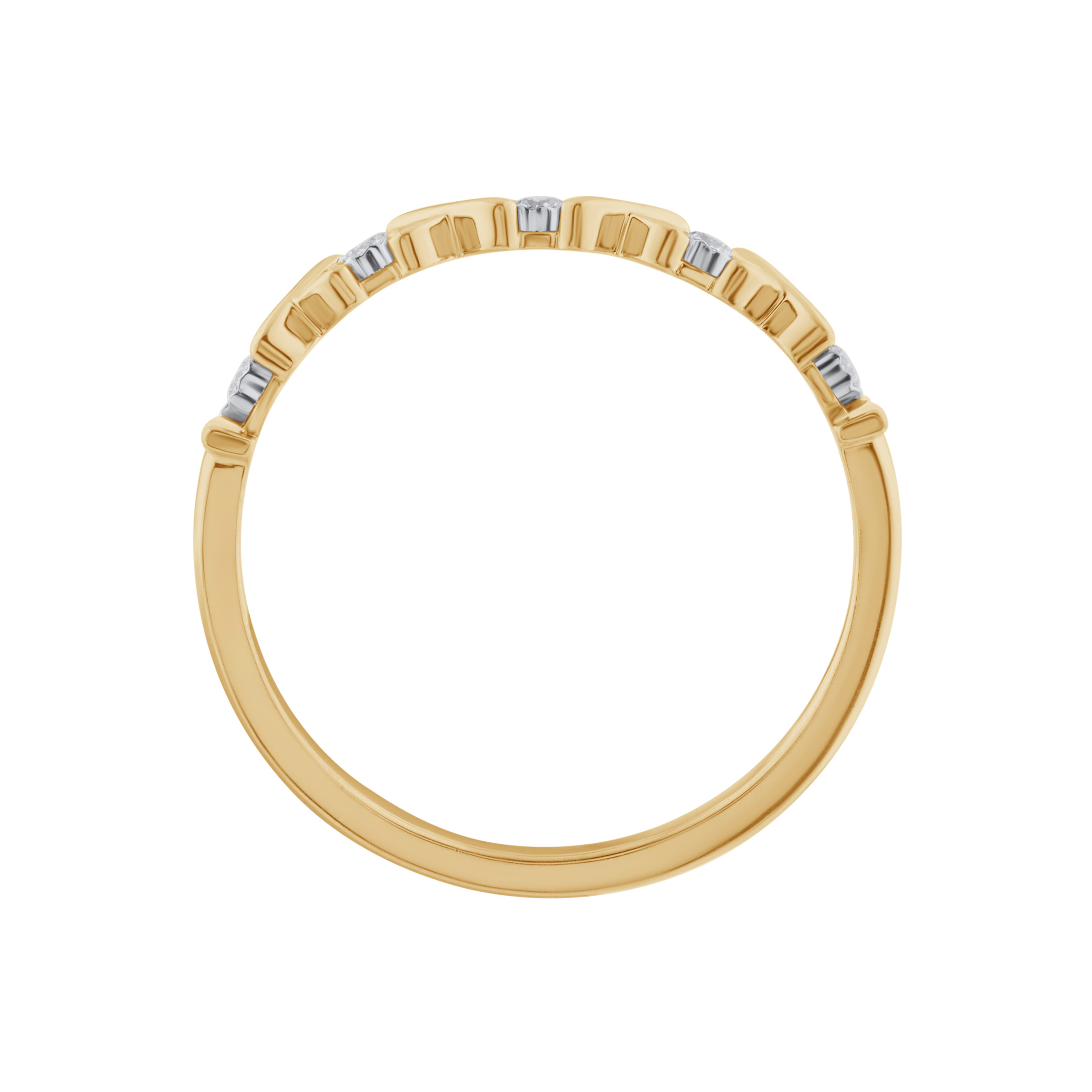 Paveikslėlis Geltono aukso žiedas su briliantais