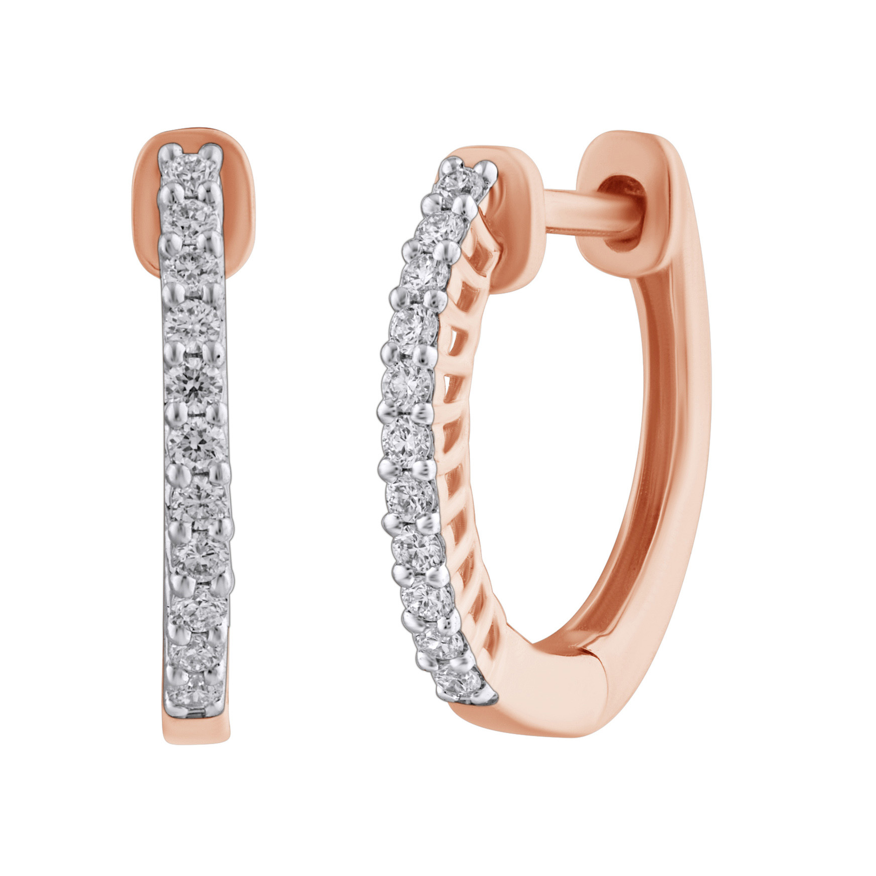 Paveikslėlis Auksiniai auskarai su briliantais