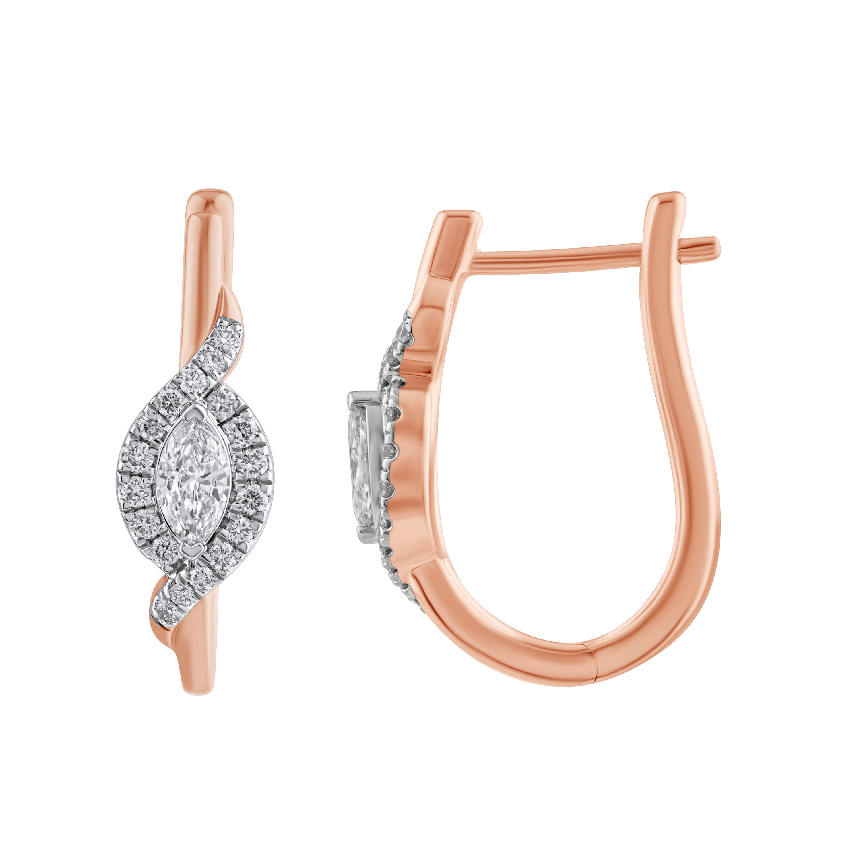 Paveikslėlis Auksiniai auskarai su briliantais