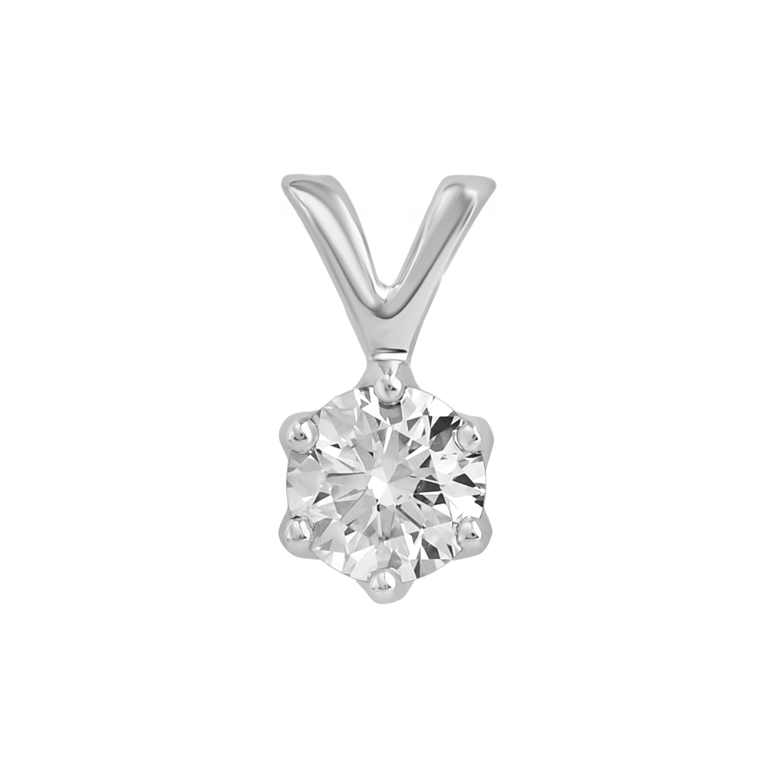 Paveikslėlis Balto aukso pakabukas su briliantu