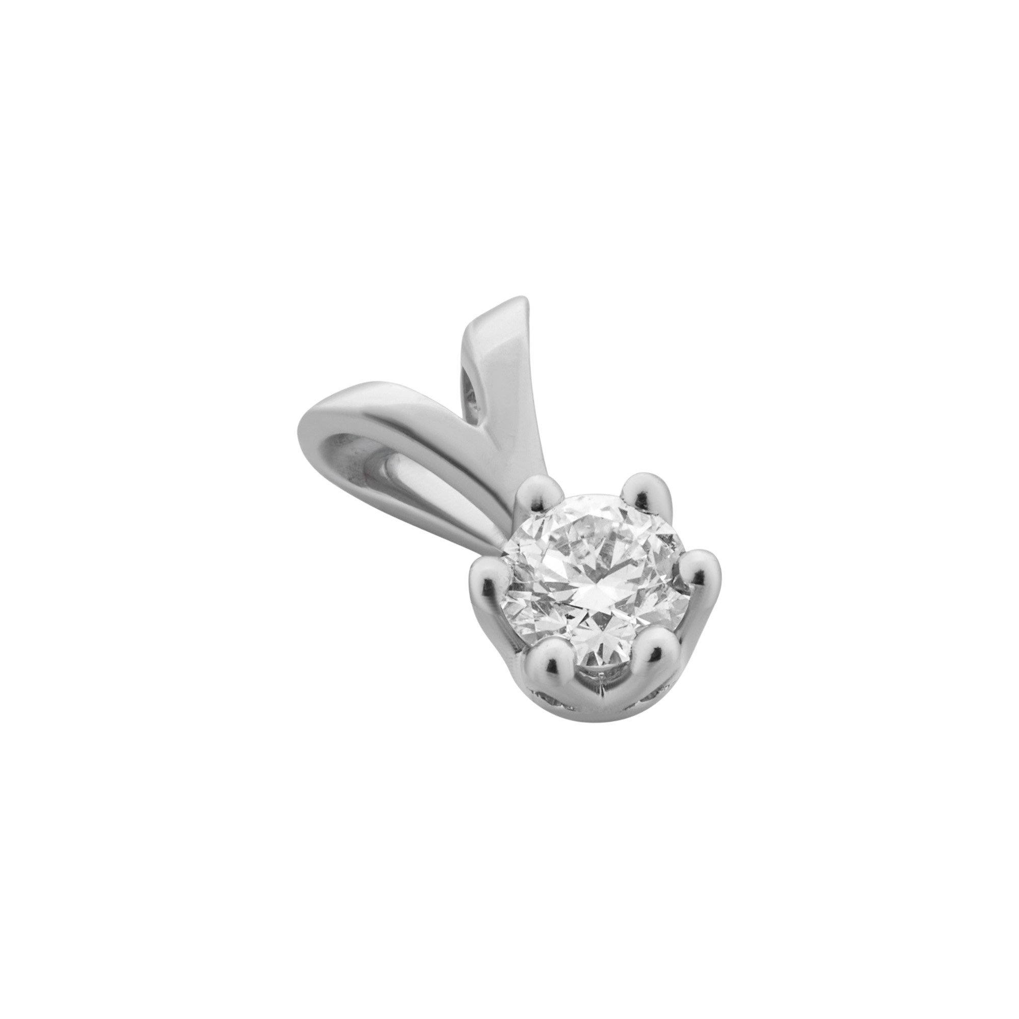 Paveikslėlis Balto aukso pakabukas su briliantu