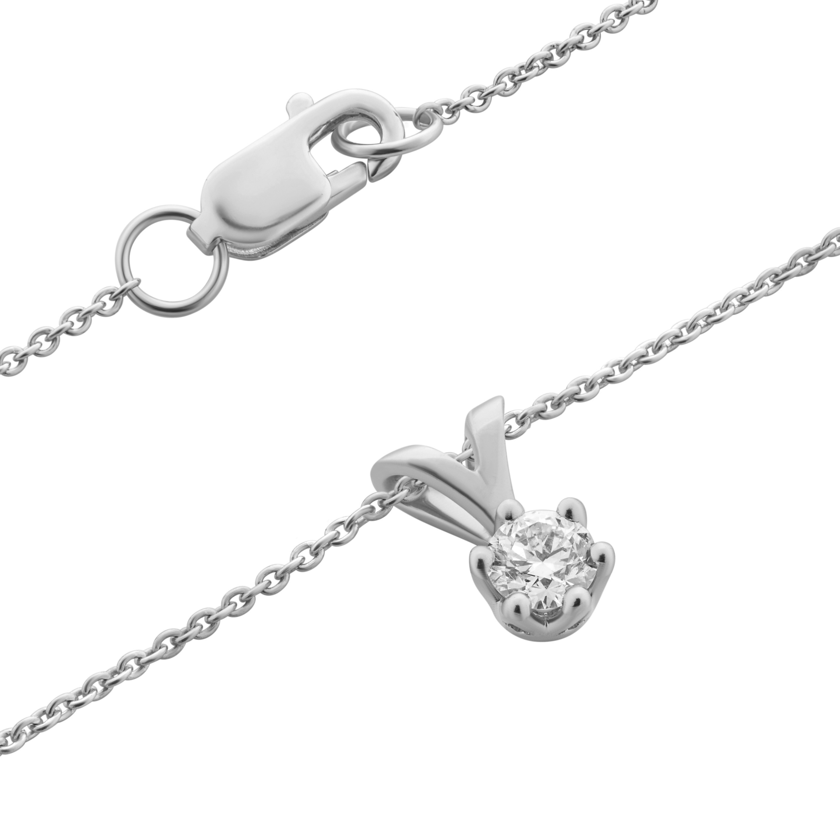 Paveikslėlis Balto aukso pakabukas su briliantu