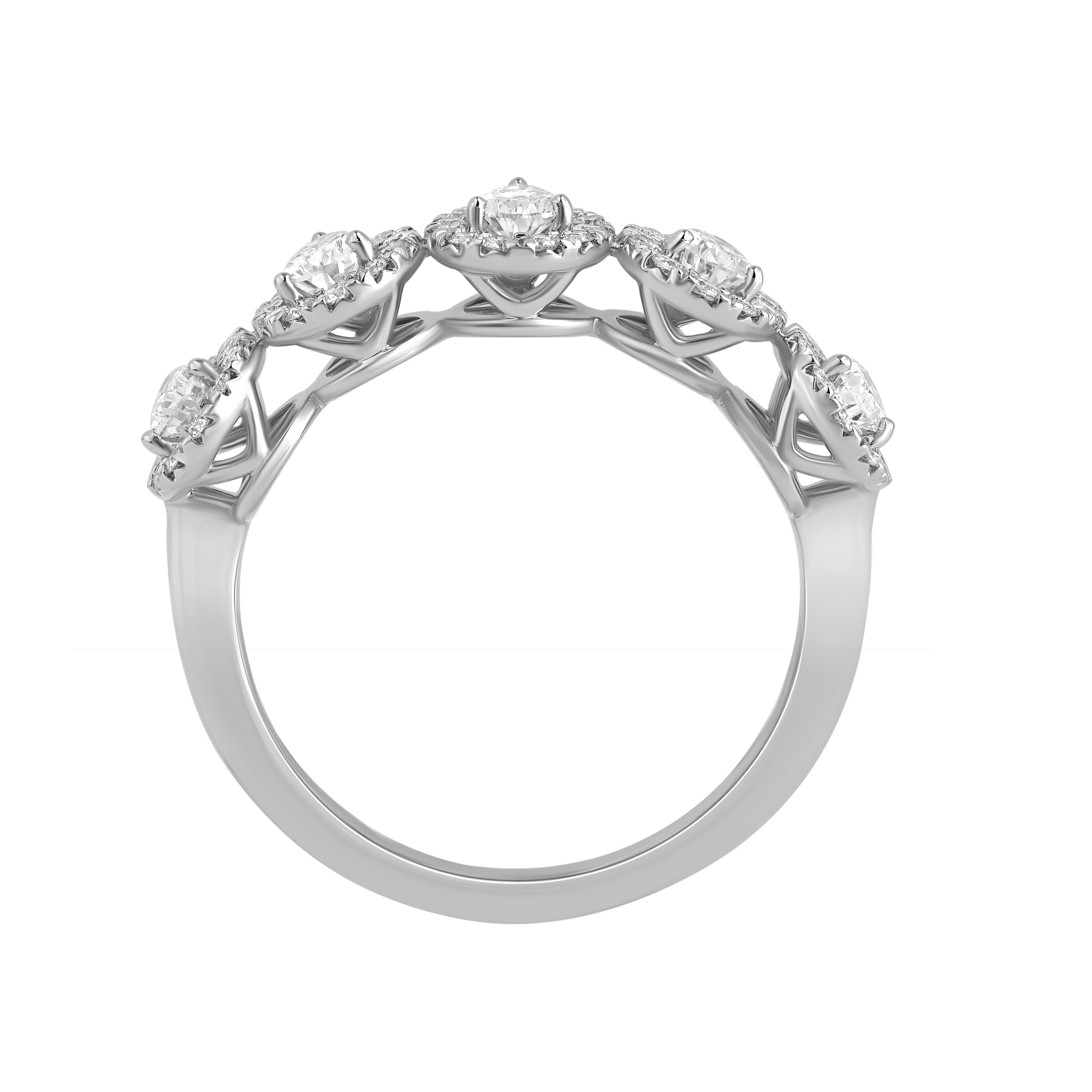 Paveikslėlis Balto aukso žiedas su LAB deimantais