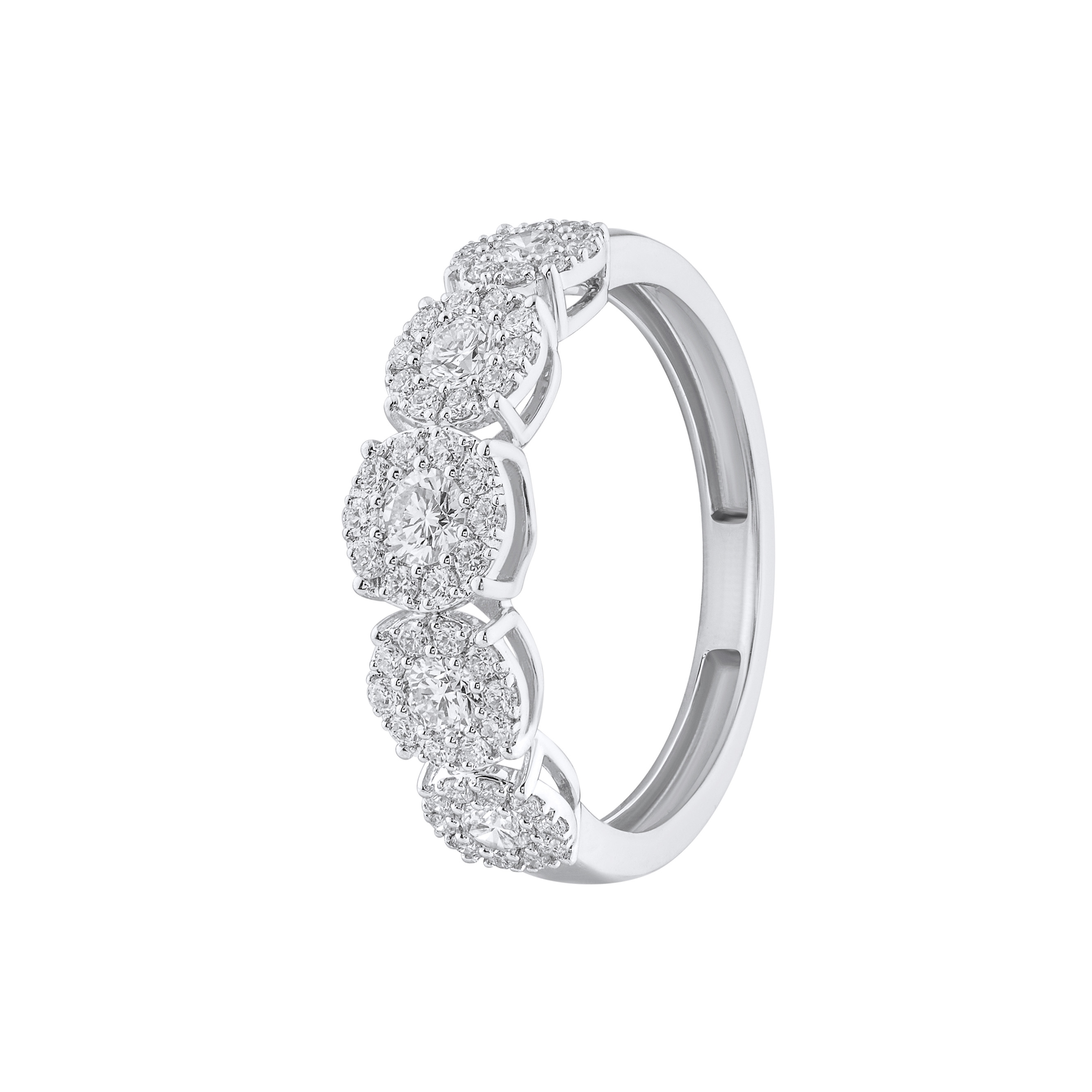 Paveikslėlis Balto aukso žiedas su LAB deimantais