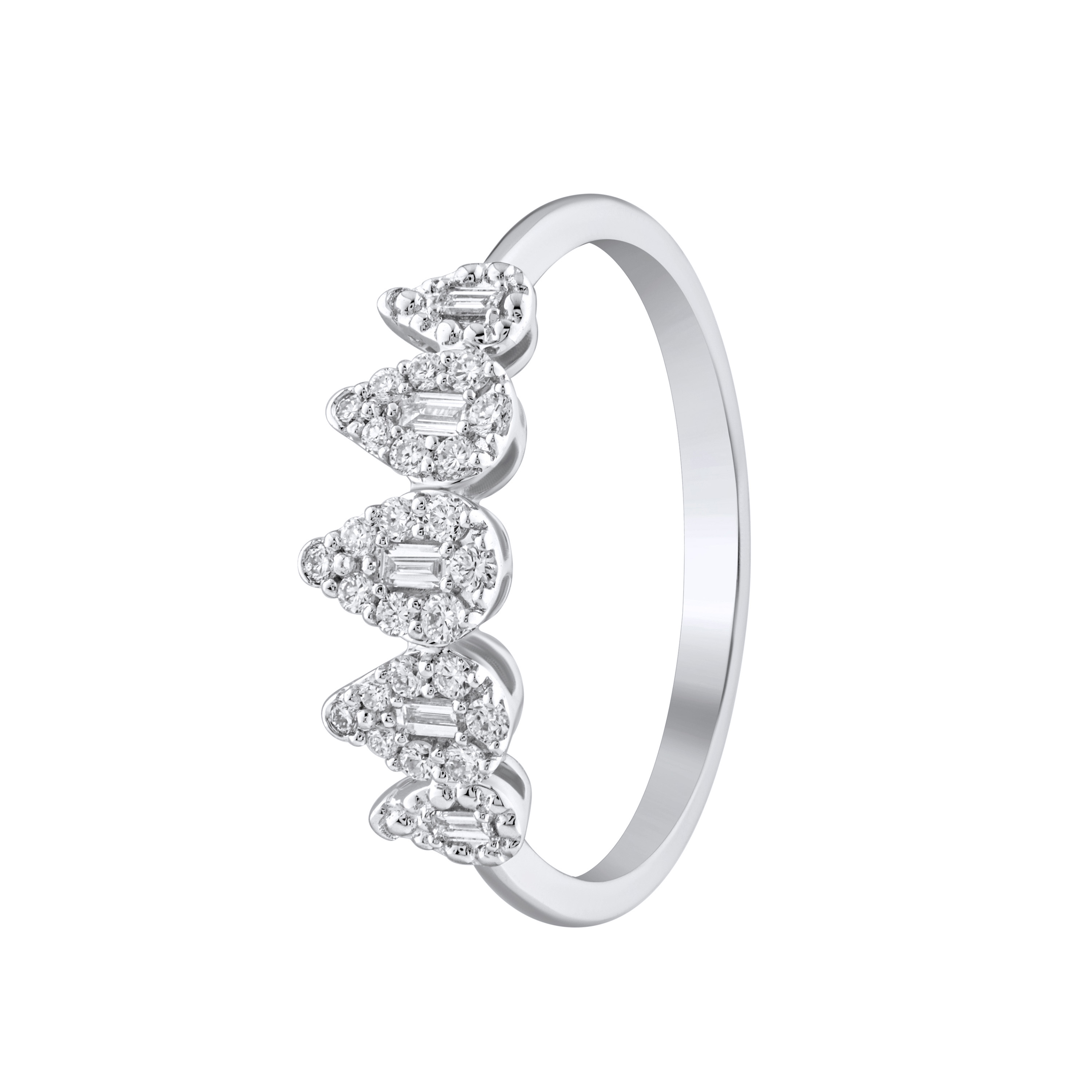 Paveikslėlis Balto aukso žiedas su LAB deimantais