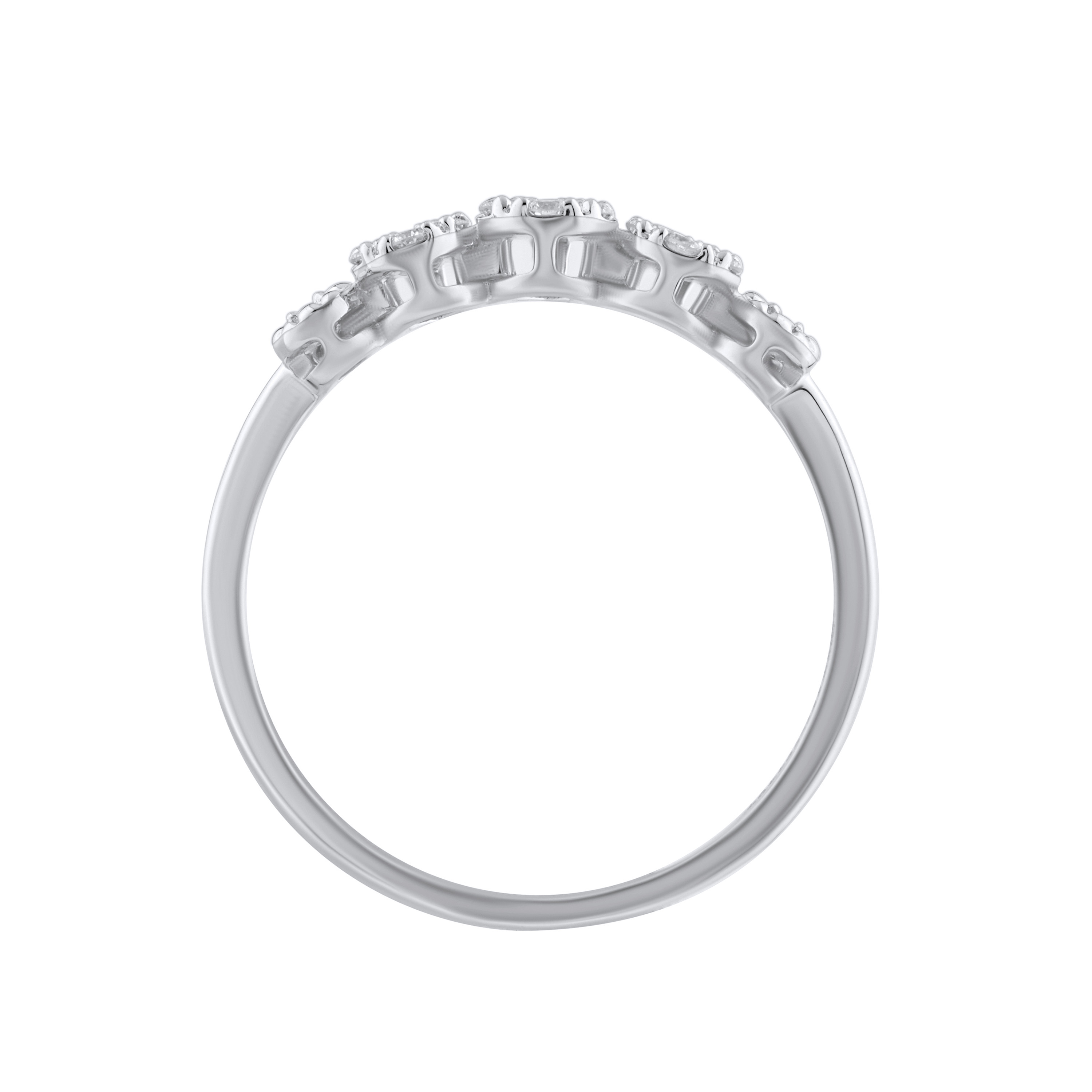 Paveikslėlis Balto aukso žiedas su LAB deimantais