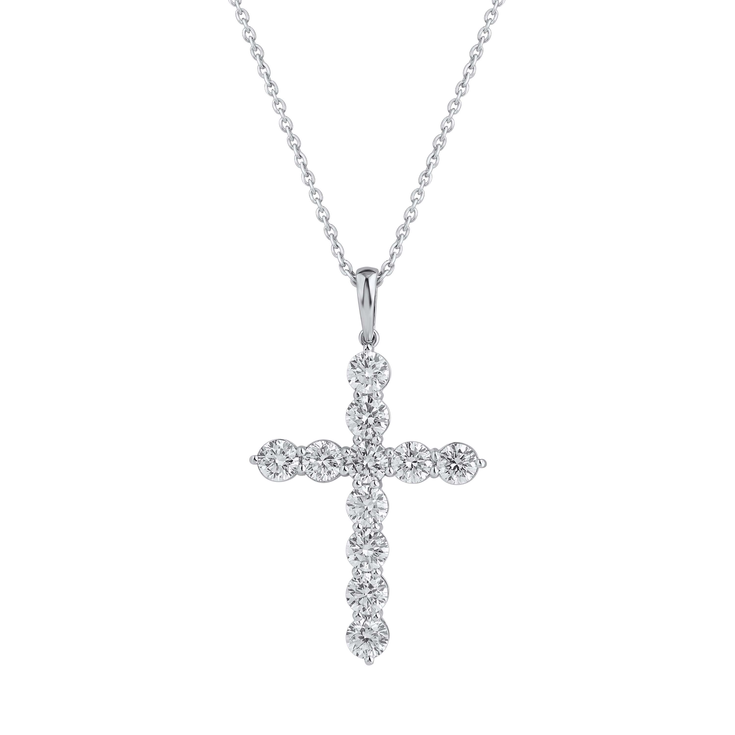 Paveikslėlis Balto aukso kryželis su LAB deimantais