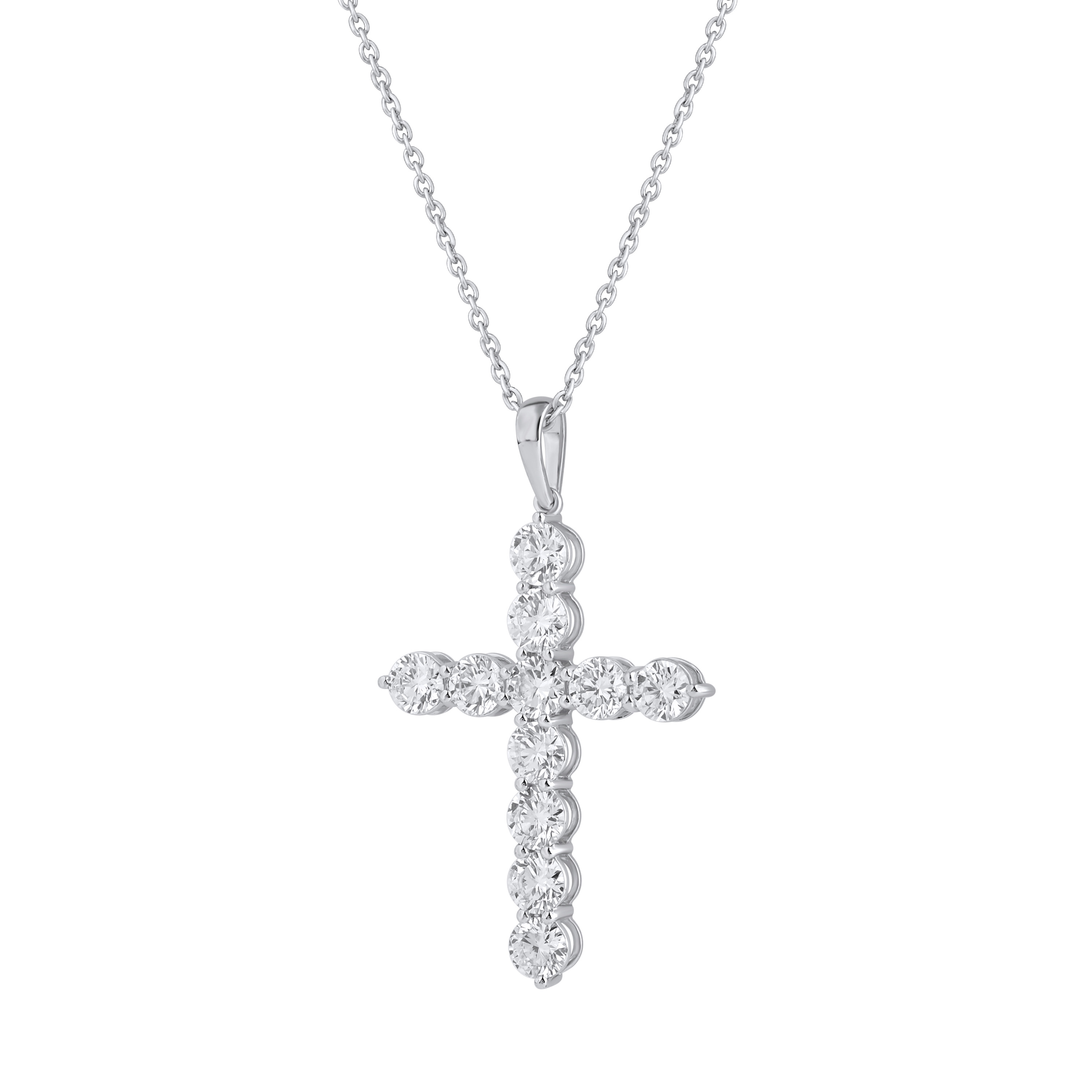 Paveikslėlis Balto aukso kryželis su LAB deimantais