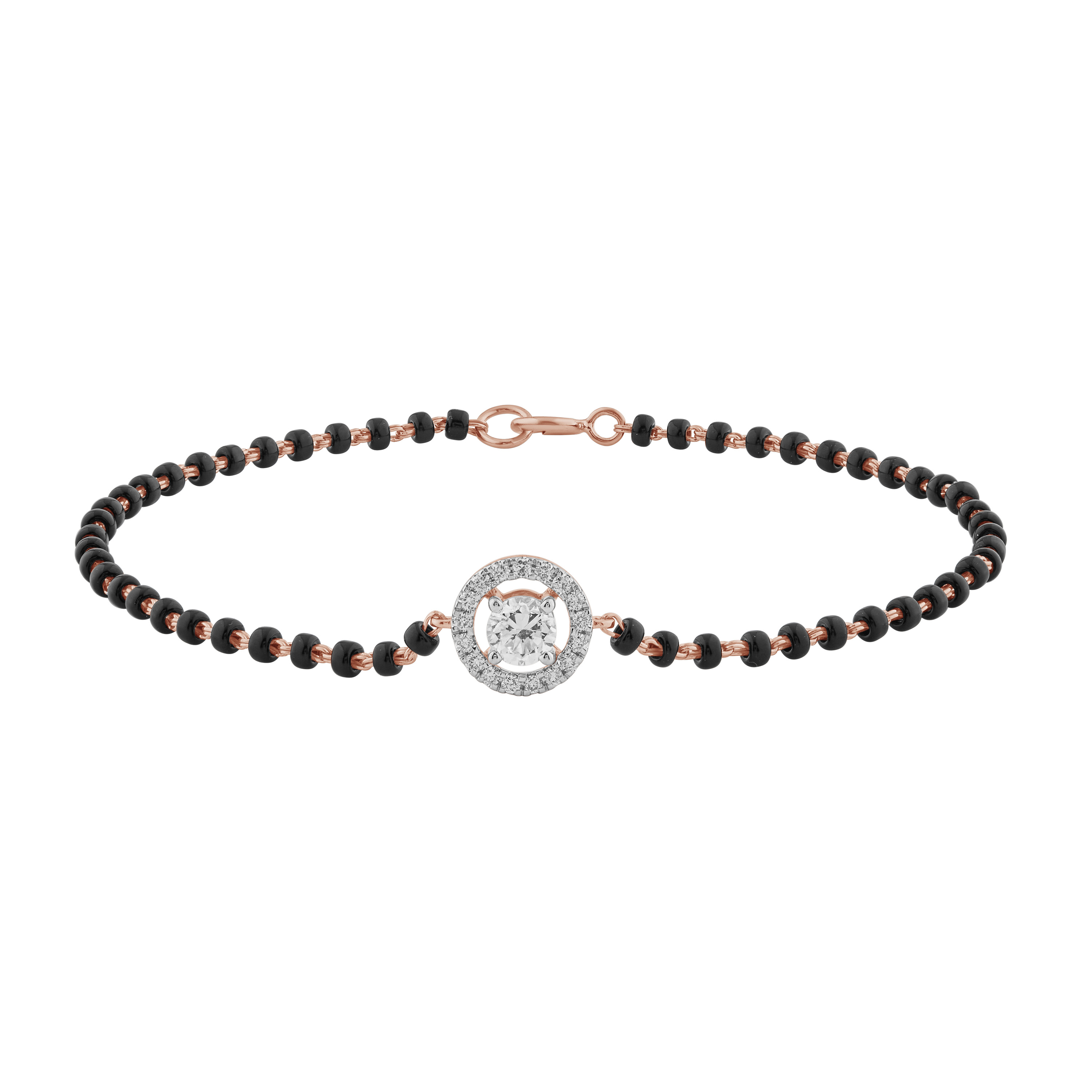 Paveikslėlis Auksinė apyrankė su LAB deimantais ir oniksais