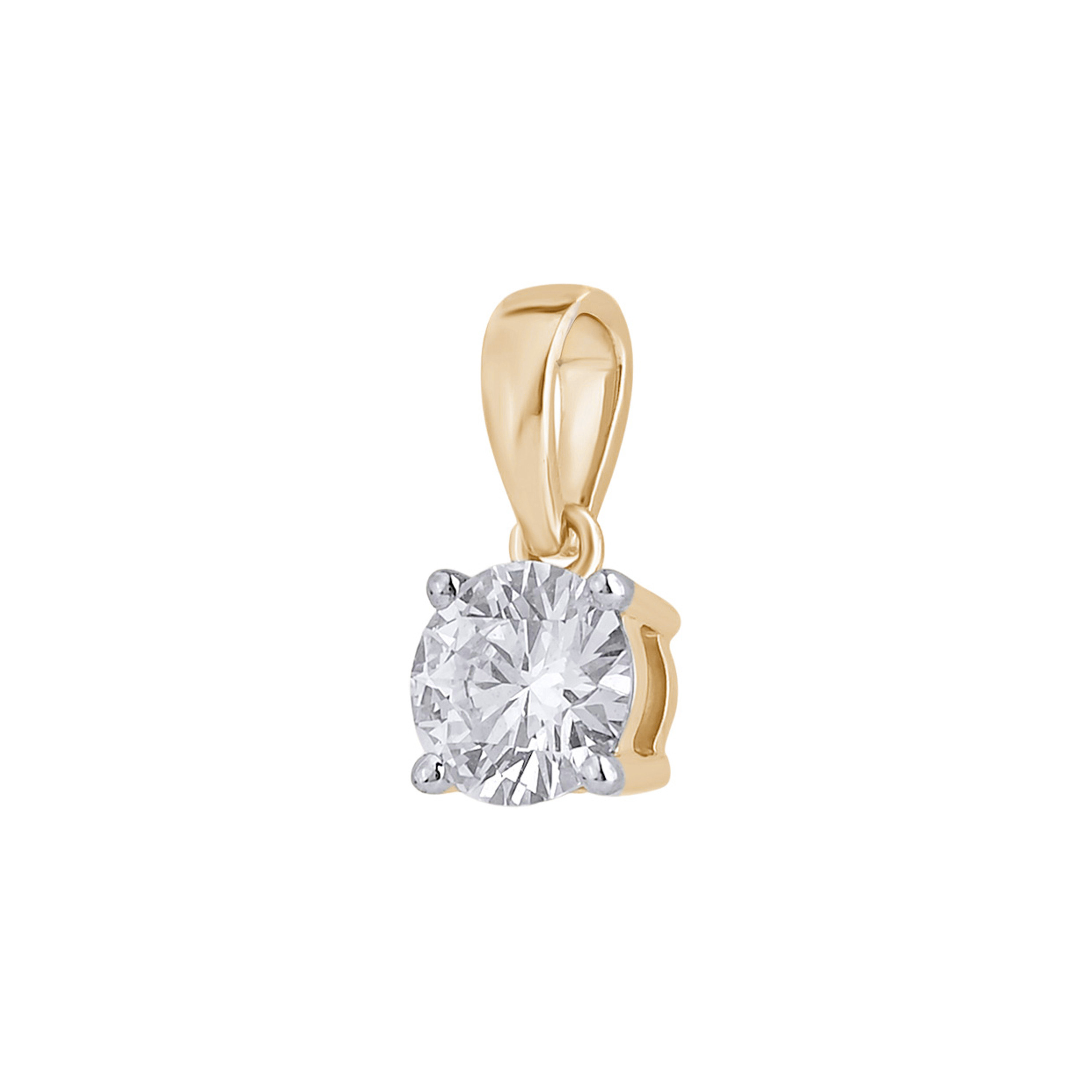 Изображение Подвеска из желтого золота с LAB бриллиантом