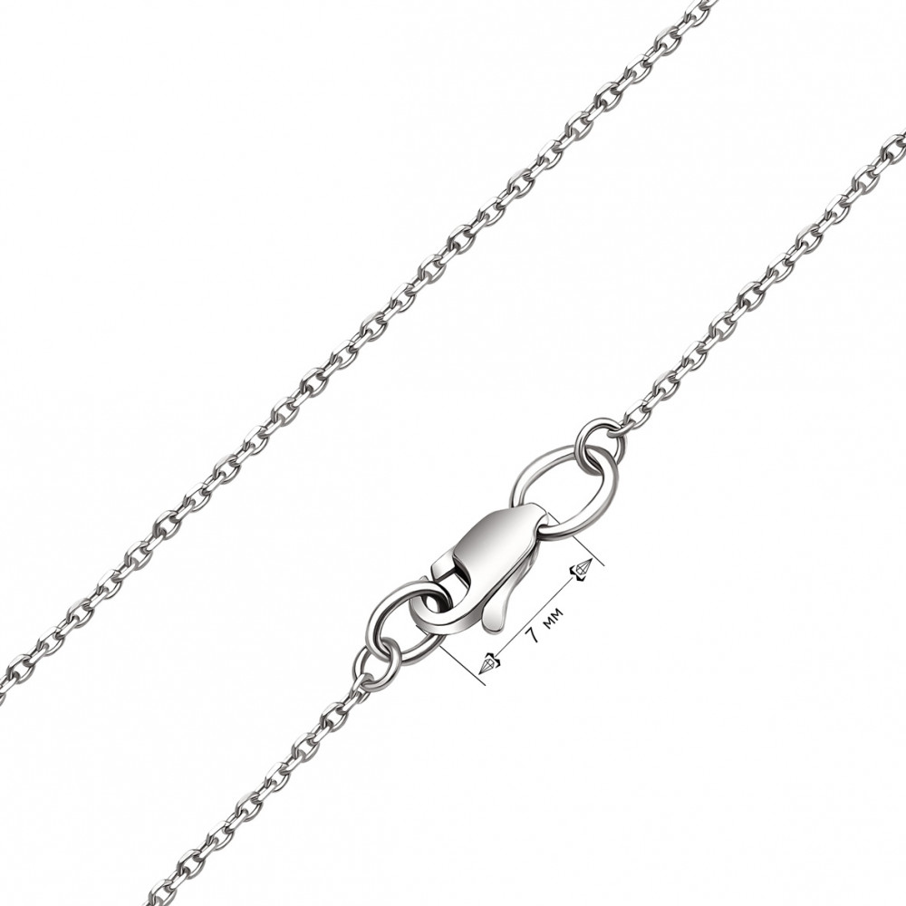 Изображение Цепочка из белого золота "Anchor"