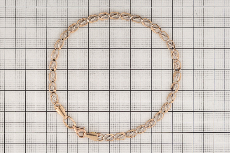 Изображение Золотой браслет 18,5 см