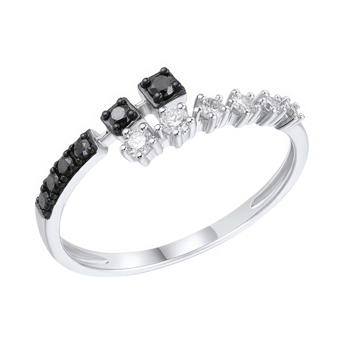 Paveikslėlis Balto aukso žiedas su briliantais