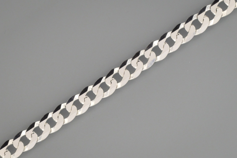 Paveikslėlis Sidabrinė apyrankė "Curb" 21 cm