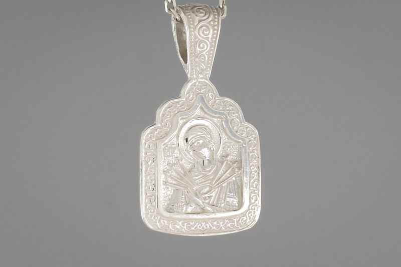 Изображение Серебряная подвеска (икона)