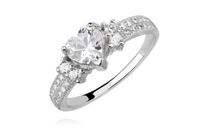 Paveikslėlis Sidabrinis žiedas su cirkoniais