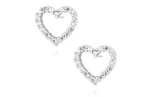 Paveikslėlis Sidabriniai auskarai su cirkoniais