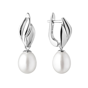 Paveikslėlis Sidabriniai auskarai su perlais