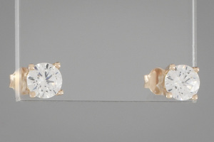 Paveikslėlis Auksiniai auskarai su cirkoniais