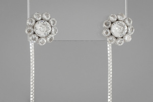 Paveikslėlis Sidabriniai auskarai su cirkoniais