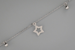 Изображение Серебряный браслет на ногу