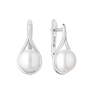 Paveikslėlis Sidabriniai auskarai su perlais