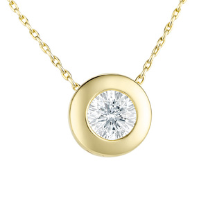 Изображение Цепочка из желтого золота с цирконом