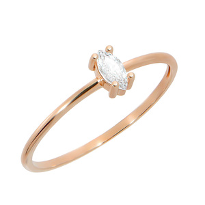 Paveikslėlis Auksinis žiedas su cirkoniu