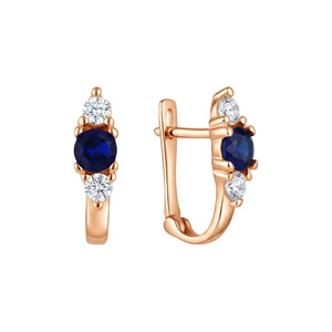 Paveikslėlis Auksiniai auskarai su cirkoniais