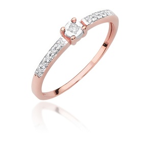 Paveikslėlis Auksinis žiedas su briliantais