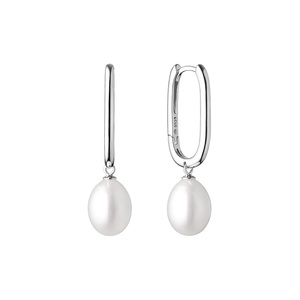 Изображение Серебряные серьги с жемчугом