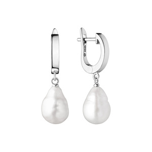 Изображение Серебряные серьги с жемчугом