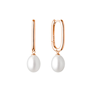 Paveikslėlis Paauksuoti sidabriniai auskarai su perlais