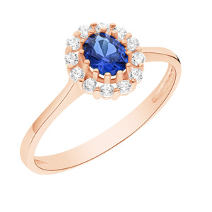 Paveikslėlis Auksinis žiedas su cirkoniais