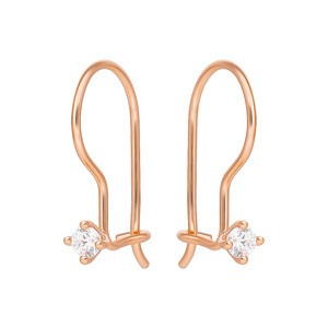 Paveikslėlis Auksiniai auskarai su cirkoniais