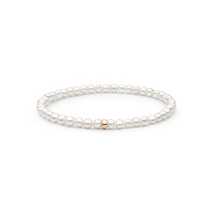 Изображение Браслет из позолоченного серебра с жемчугом