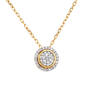 Изображение Цепочка из желтого золота с бриллиантами