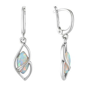 Изображение Серебряные серьги с опалами