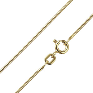 Paveikslėlis Paauksuota sidabrinė grandinėlė "Snake"