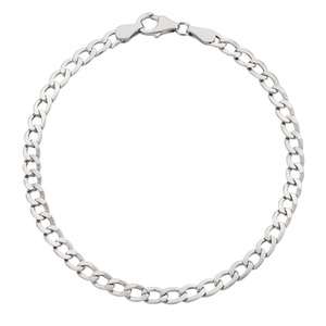 Paveikslėlis Sidabrinė apyrankė "Curb"