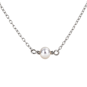 Изображение Серебряная цепочка с жемчугом