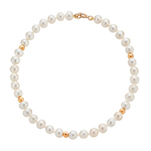 Paveikslėlis Auksinė apyrankė su perlais